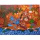 Kerala Mural - Radha Madhavam
